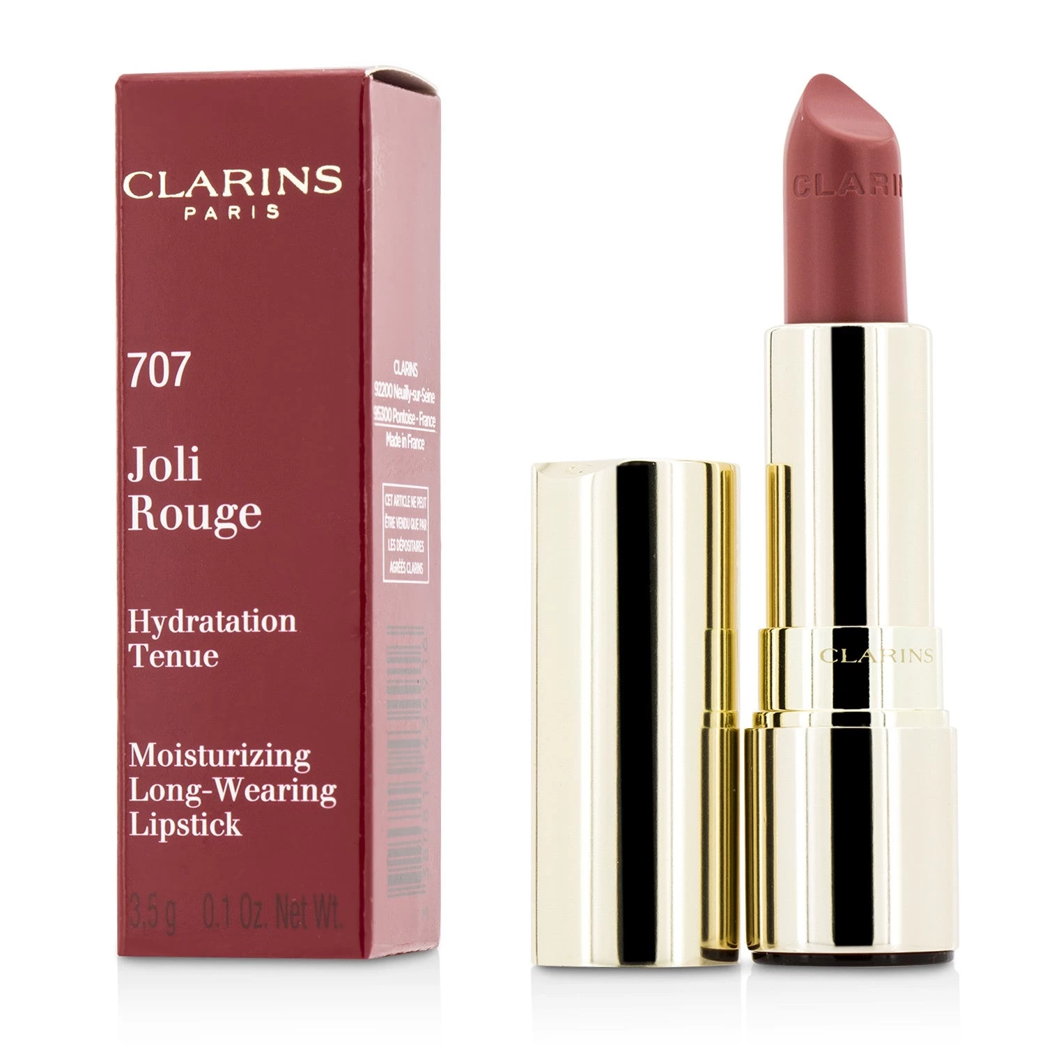 Clarins Joli Rouge (Long Wearing Moisturizing Lipstick) - # 744 Soft Plum 3.5g/0.1oz - Image 8