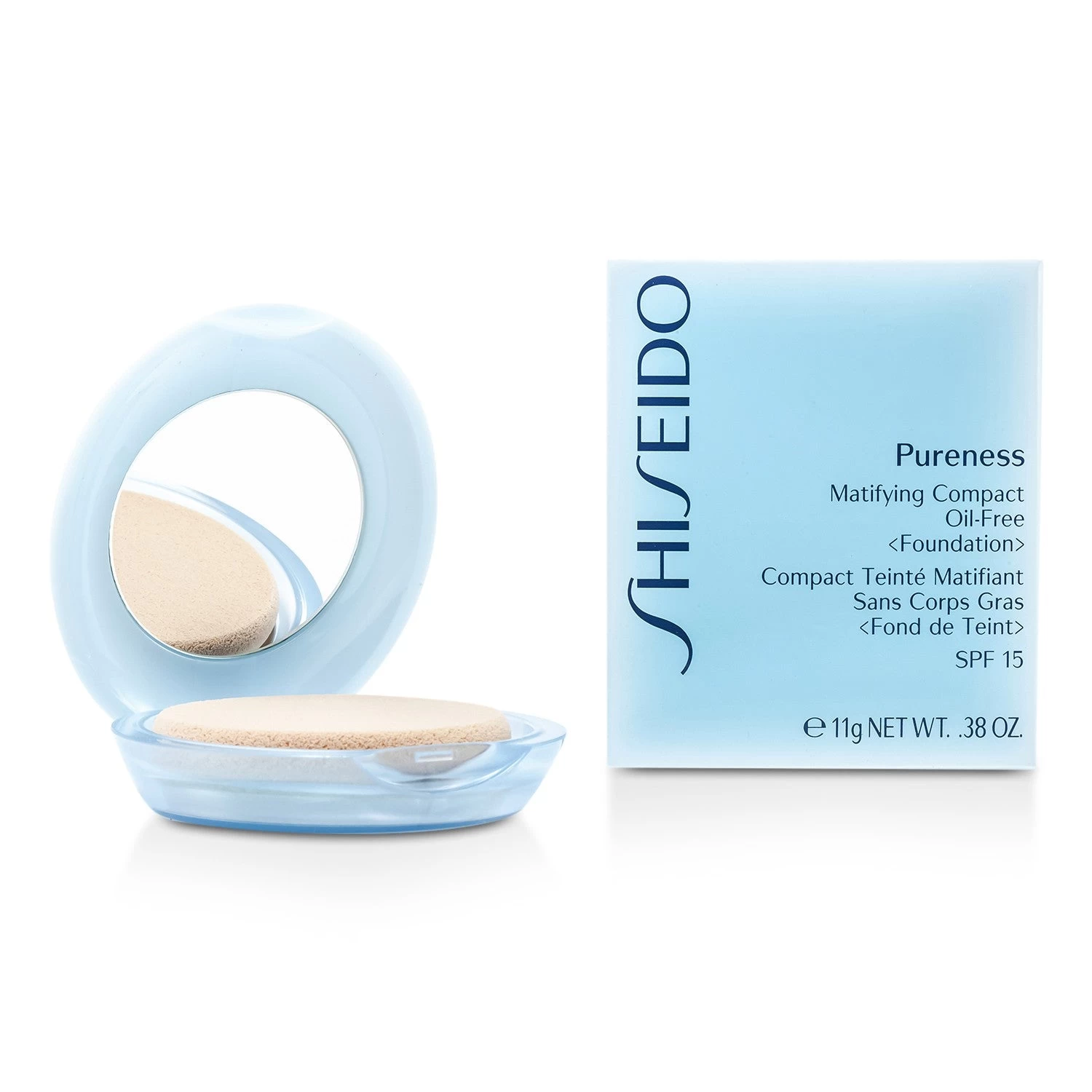 Shiseido Pureness Matifying Compact Oil Free Foundation SPF15 (Case + Refill) - # 30 Natural Ivory 11g/0.38oz - Image 10