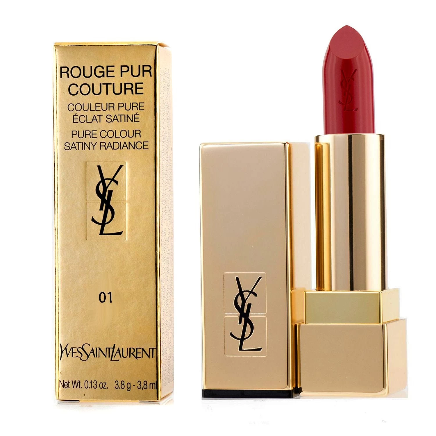 Yves Saint Laurent Rouge Pur Couture - #23 Corail Poetique L23715 3.8g/0.13oz - Image 5