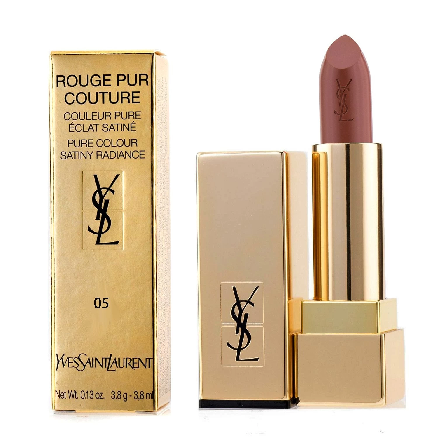 Yves Saint Laurent Rouge Pur Couture - #23 Corail Poetique L23715 3.8g/0.13oz - Image 8