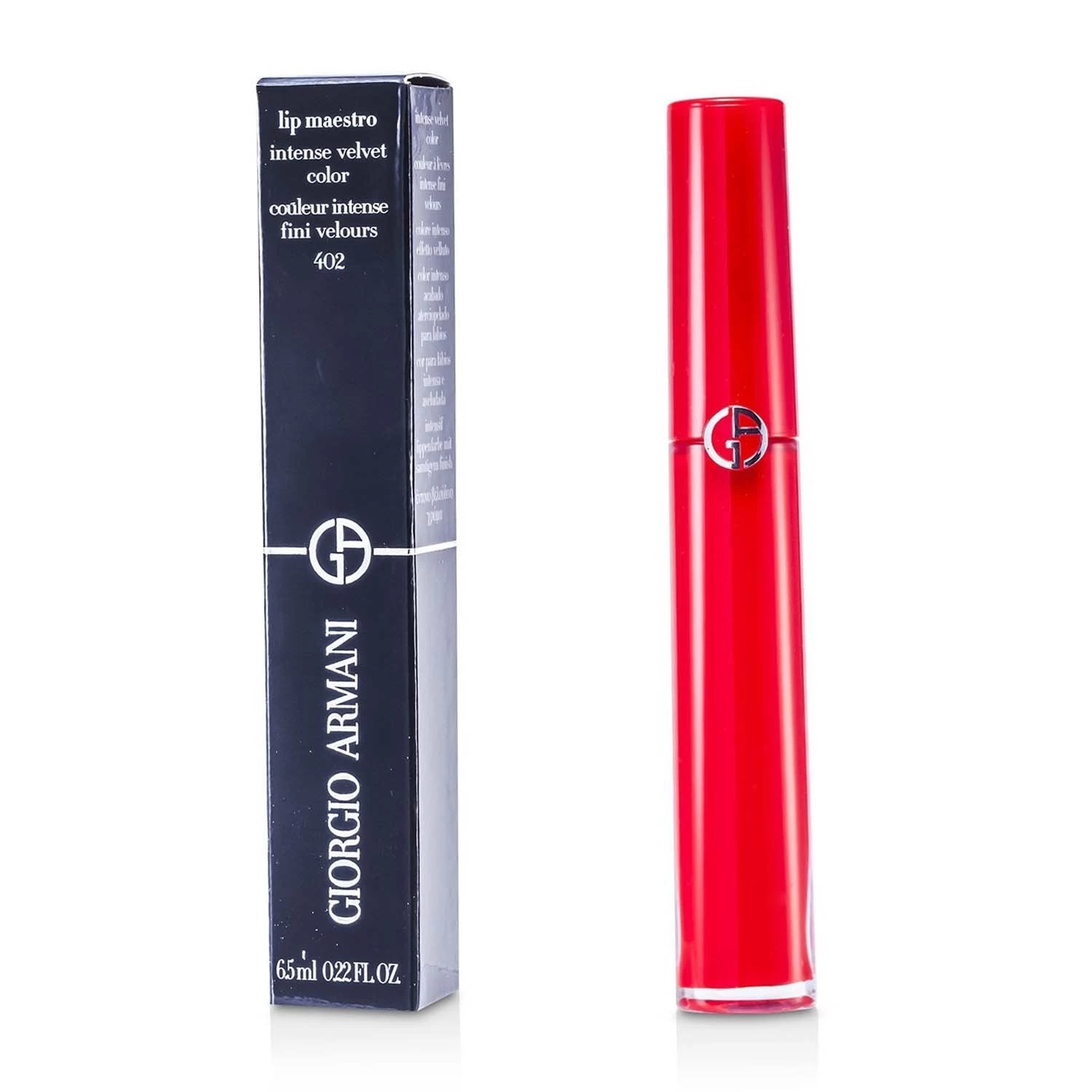 Giorgio Armani Lip Maestro Intense Velvet Color (Liquid Lipstick) - # 401 (Tibetan Orange) (Box Slightly Damaged) 6.5ml/0.22oz - Image 8