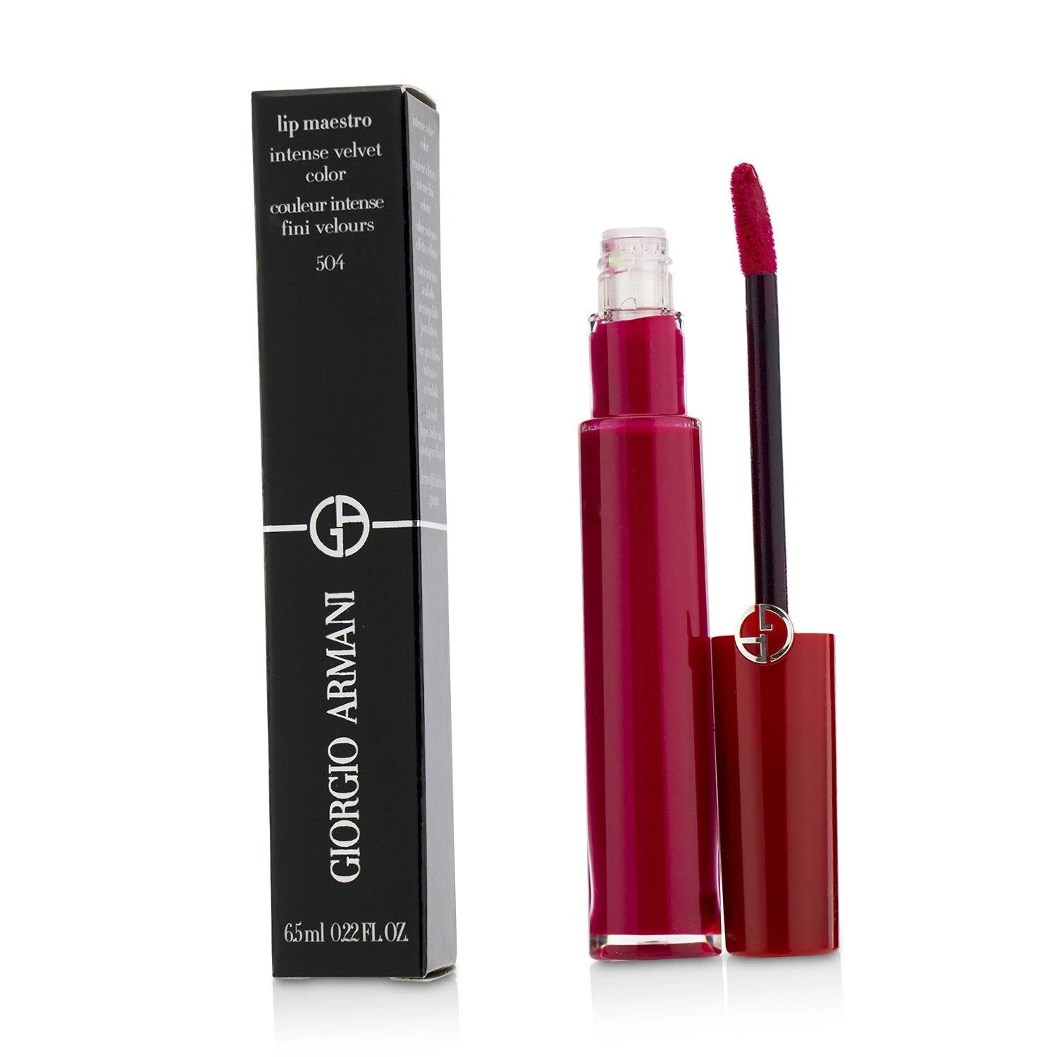 Giorgio Armani Lip Maestro Intense Velvet Color (Liquid Lipstick) - # 401 (Tibetan Orange) (Box Slightly Damaged) 6.5ml/0.22oz - Image 9