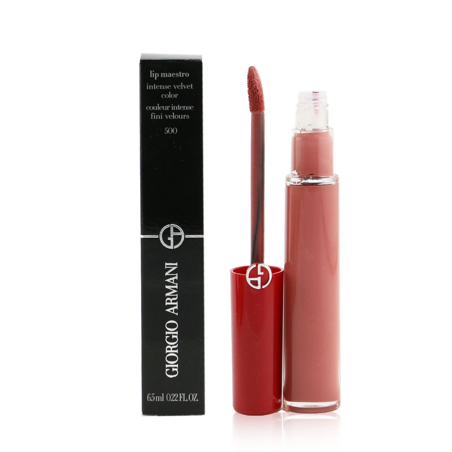 Giorgio Armani Lip Maestro Intense Velvet Color (Liquid Lipstick) - # 401 (Tibetan Orange) (Box Slightly Damaged) 6.5ml/0.22oz - Image 16