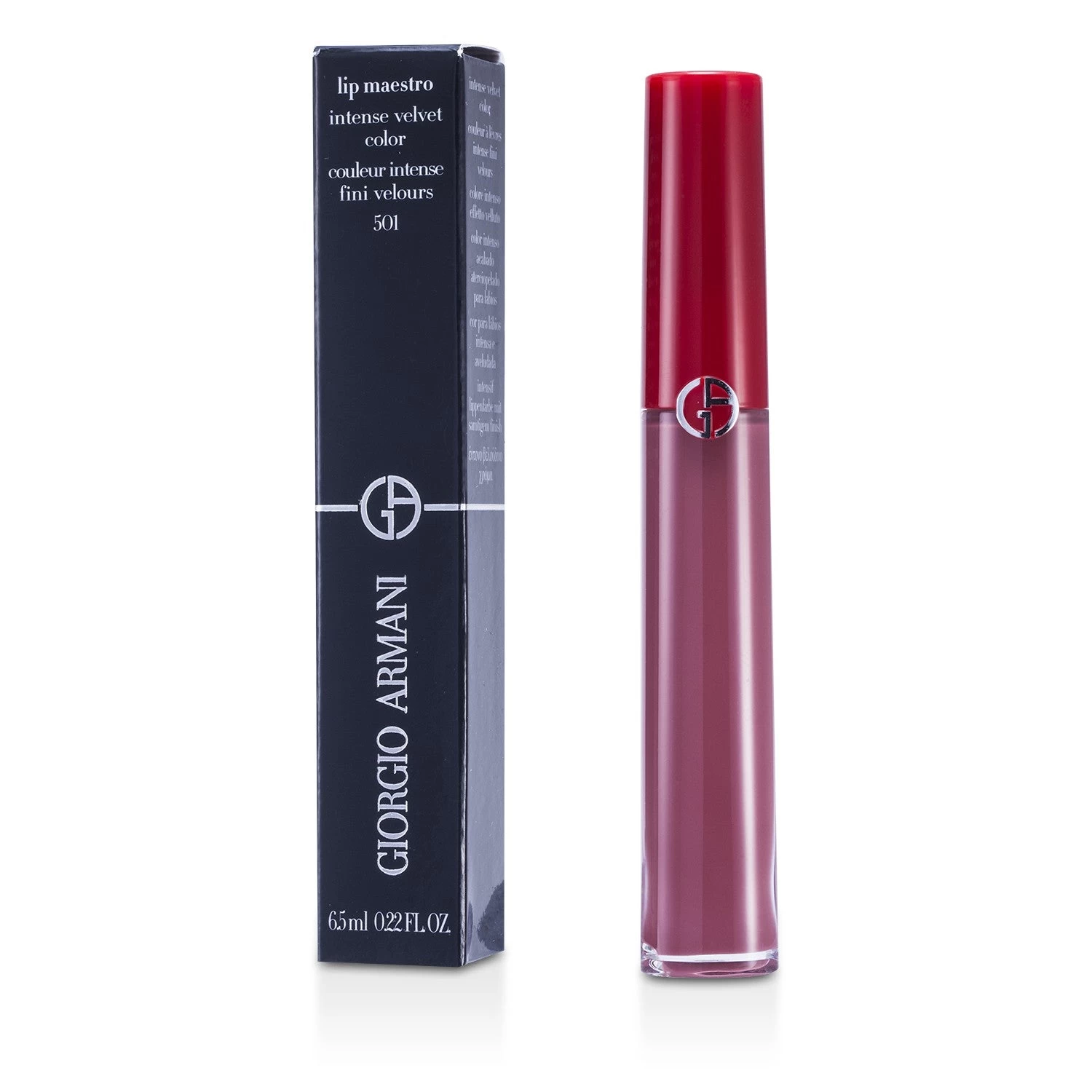 Giorgio Armani Lip Maestro Intense Velvet Color (Liquid Lipstick) - # 401 (Tibetan Orange) (Box Slightly Damaged) 6.5ml/0.22oz - Image 18