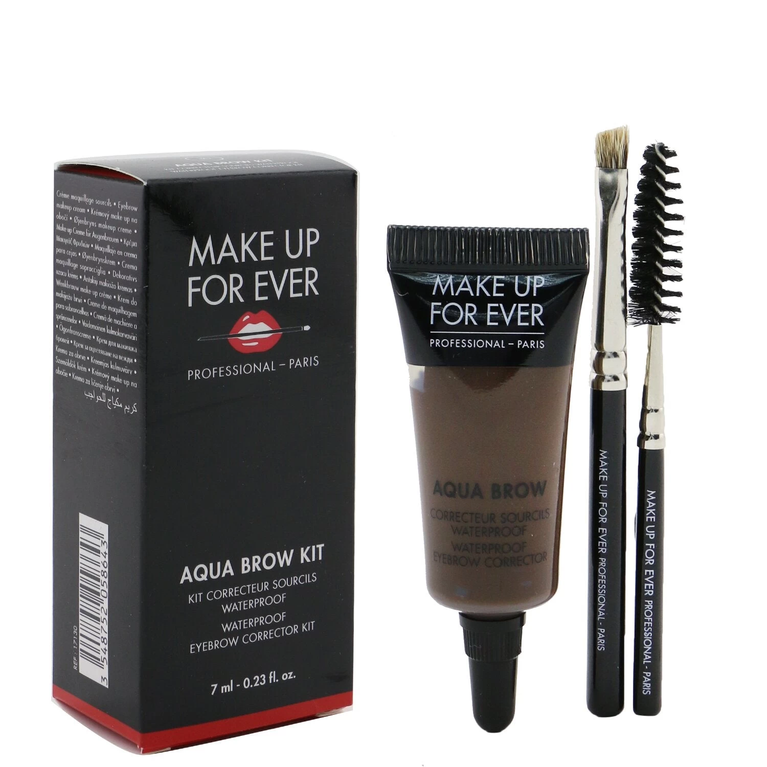Make Up For Ever Aqua Brow Kit - #30 Dark Brown 7ml/0.23oz - Image 2
