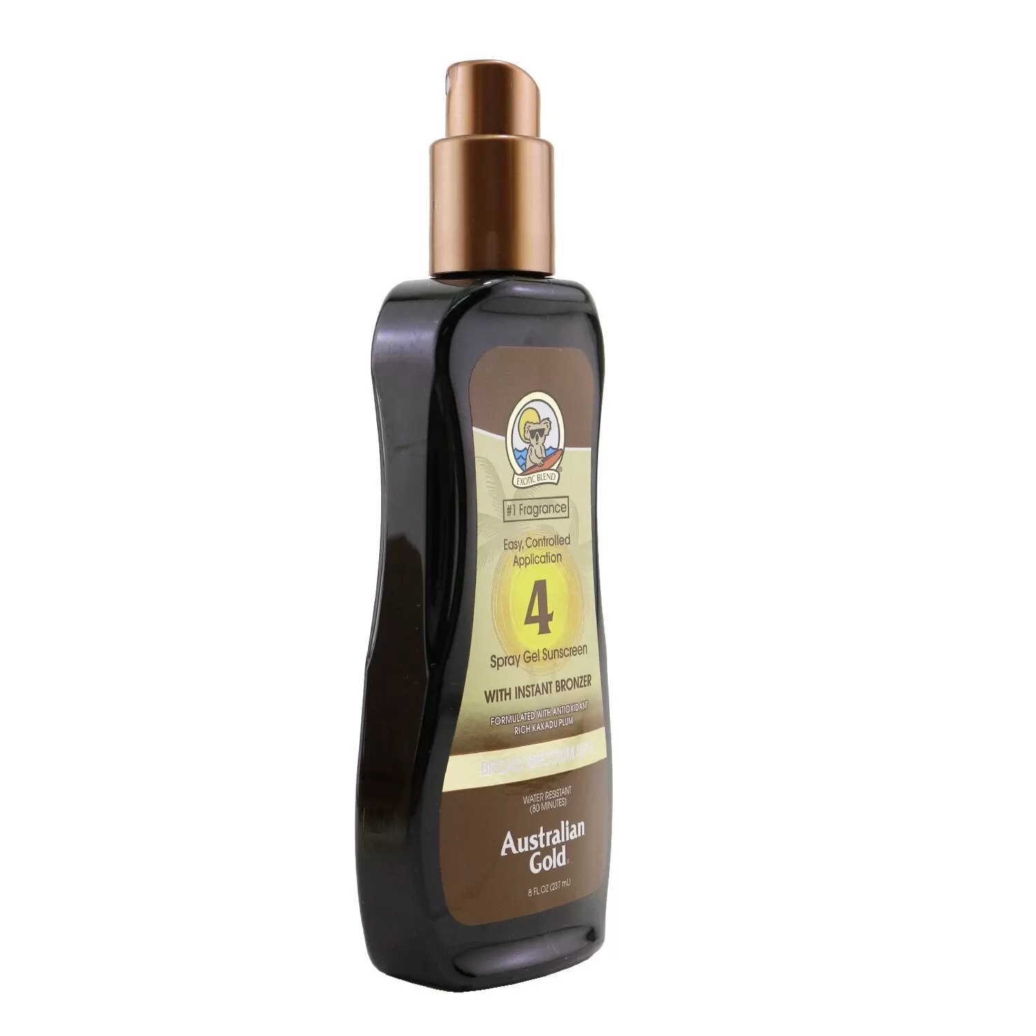 Australian Gold Spray Gel Sunscreen Broad Spectrum SPF 4 With Instant Bronzer 237ml/8oz - Image 2