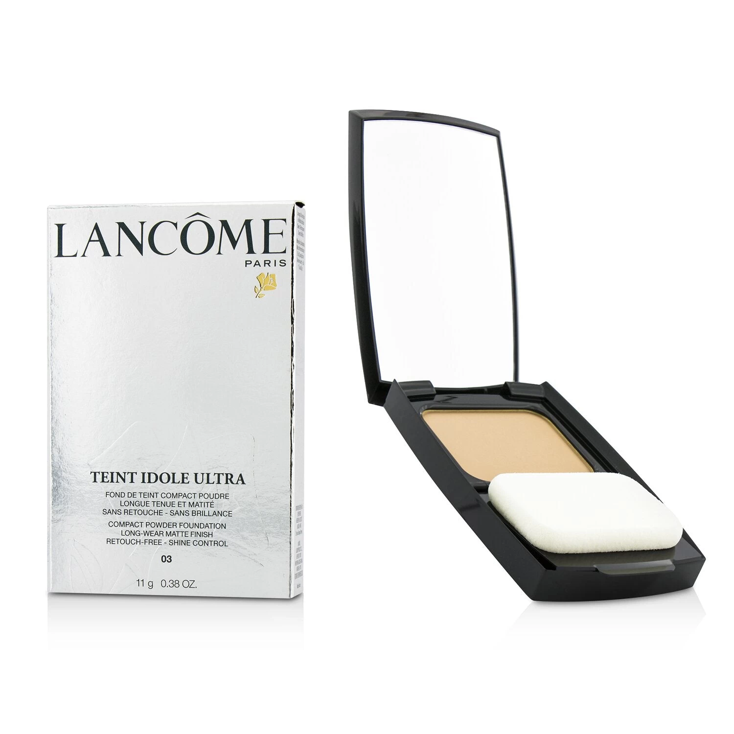 Lancome Teint Idole Ultra Compact Powder Foundation (Long Wear Matte Finish) - #01 Beige Albatre (Box Slightly Damaged) 11g/0.38oz - Image 8