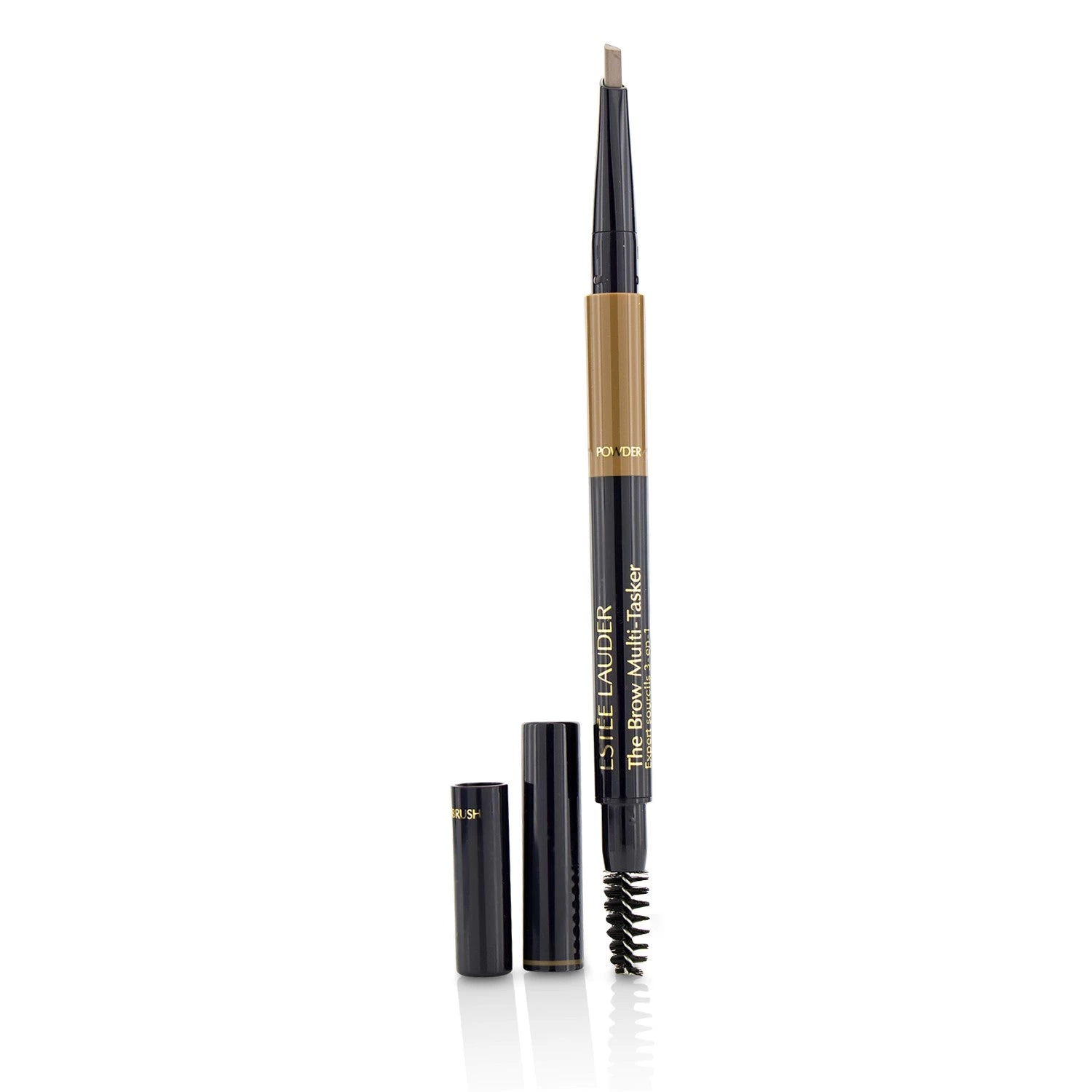 Estee Lauder The Brow MultiTasker 3 In 1 (Brow Pencil, Powder And Brush) - # 05 Black 0.45g/0.018oz - Image 6