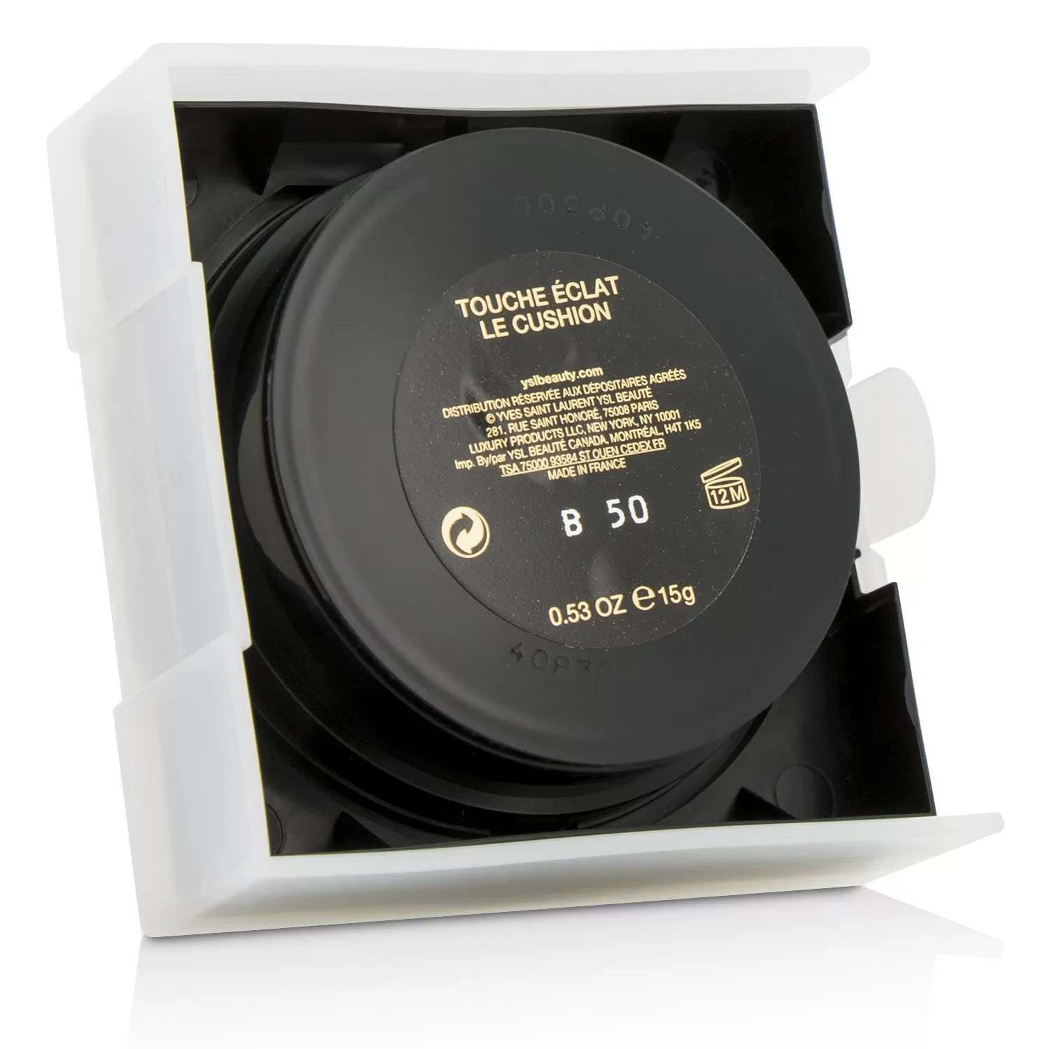 Yves Saint Laurent Touche Eclat Le Cushion Liquid Foundation Compact Refill - #B60 Amber 15g/0.53oz - Image 4