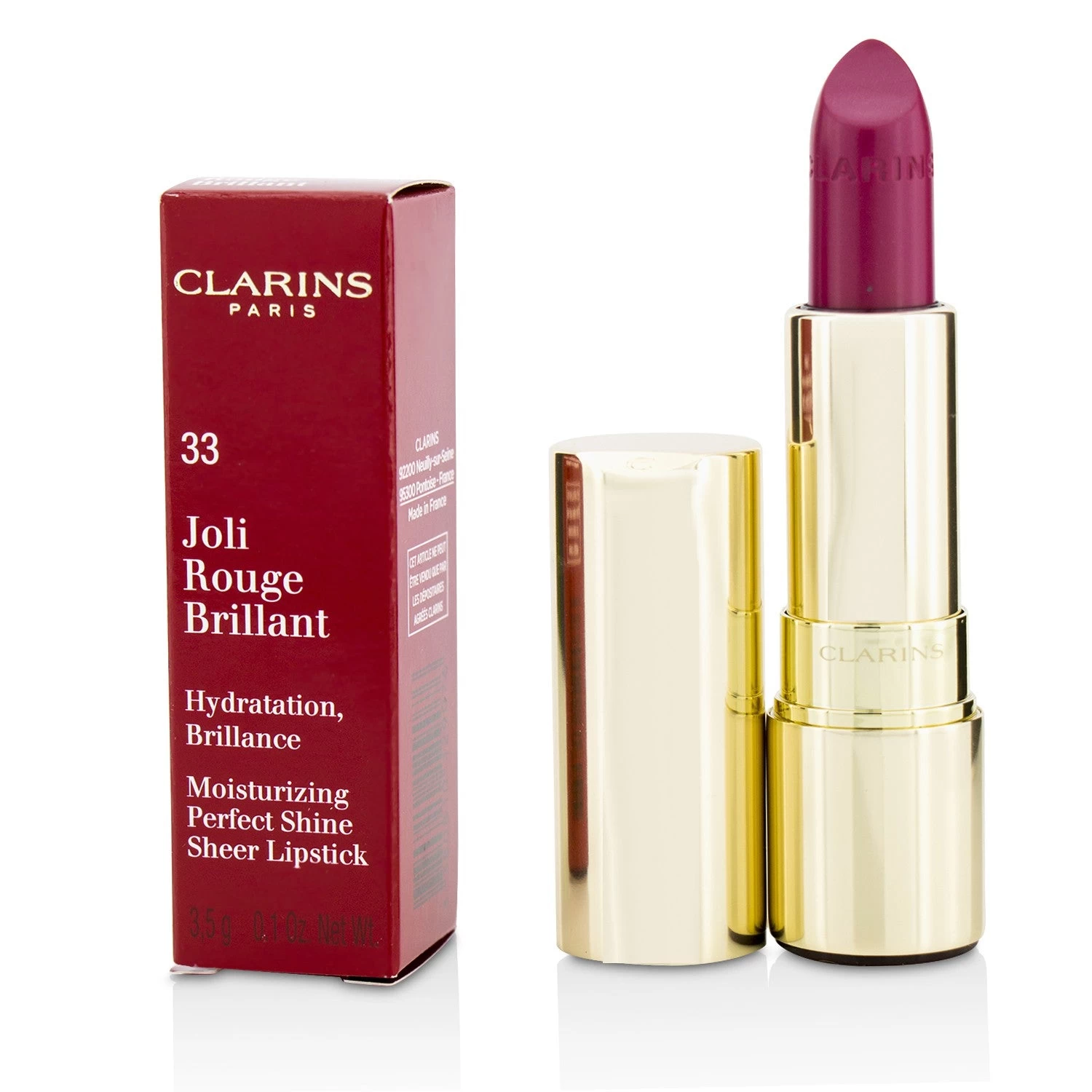 Clarins Joli Rouge Brillant (Moisturizing Perfect Shine Sheer Lipstick) - # 757S Nude Brick 3.5g/0.1oz - Image 13