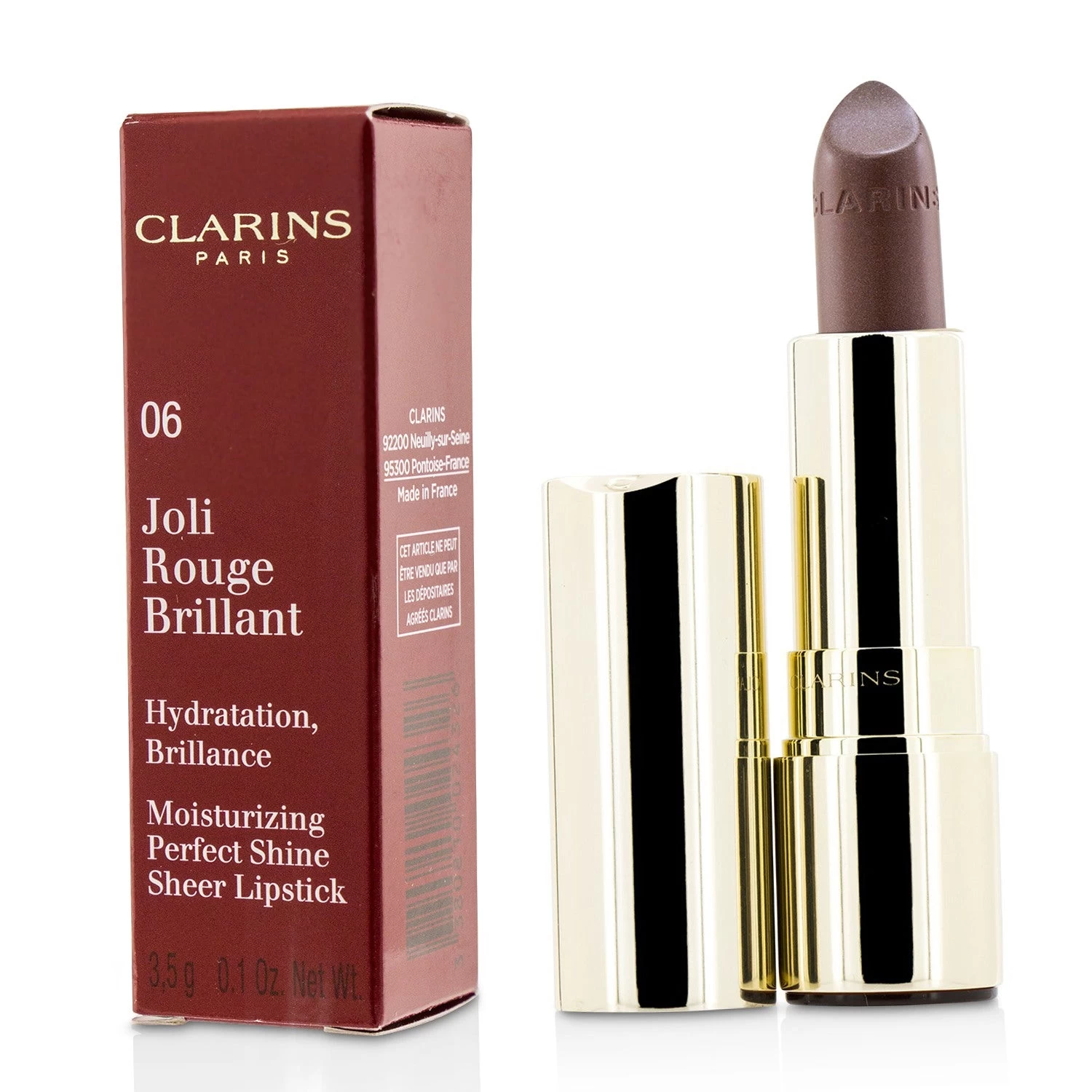 Clarins Joli Rouge Brillant (Moisturizing Perfect Shine Sheer Lipstick) - # 757S Nude Brick 3.5g/0.1oz - Image 16