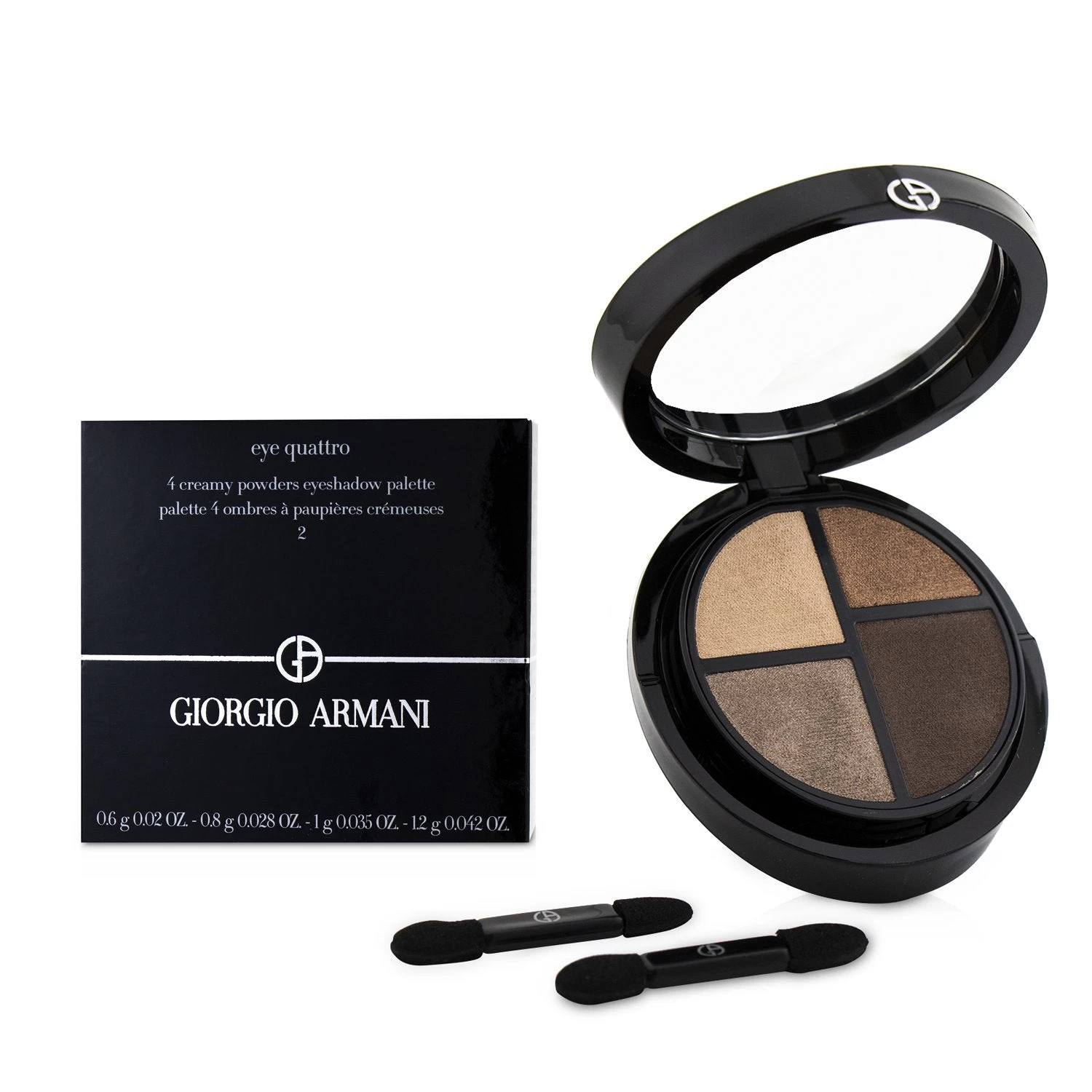 Giorgio Armani Eye Quattro 4 Creamy Powders Eyeshadow Palette - # 5 Paparazzi 3.6g/0.125oz - Image 6