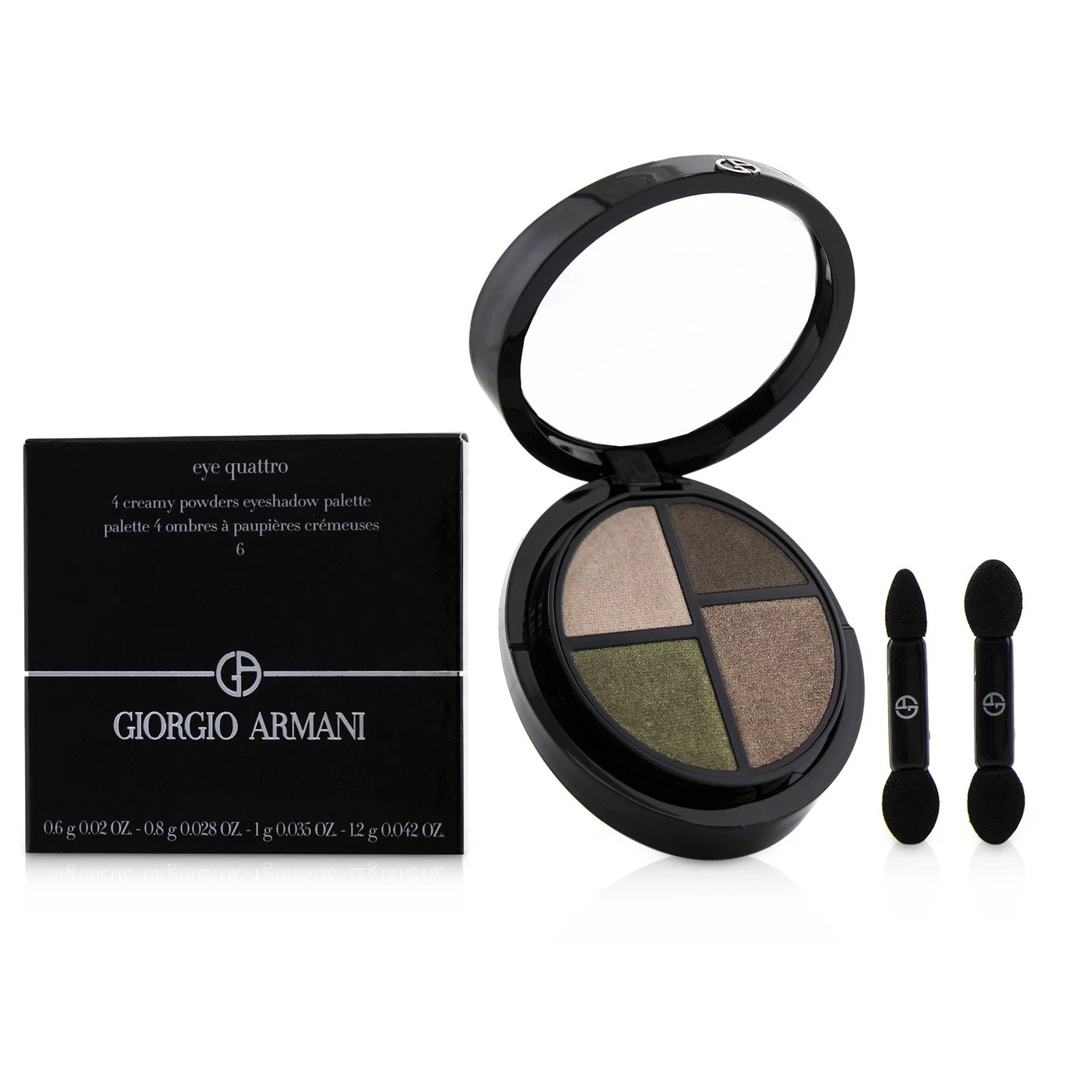 Giorgio Armani Eye Quattro 4 Creamy Powders Eyeshadow Palette - # 5 Paparazzi 3.6g/0.125oz - Image 9