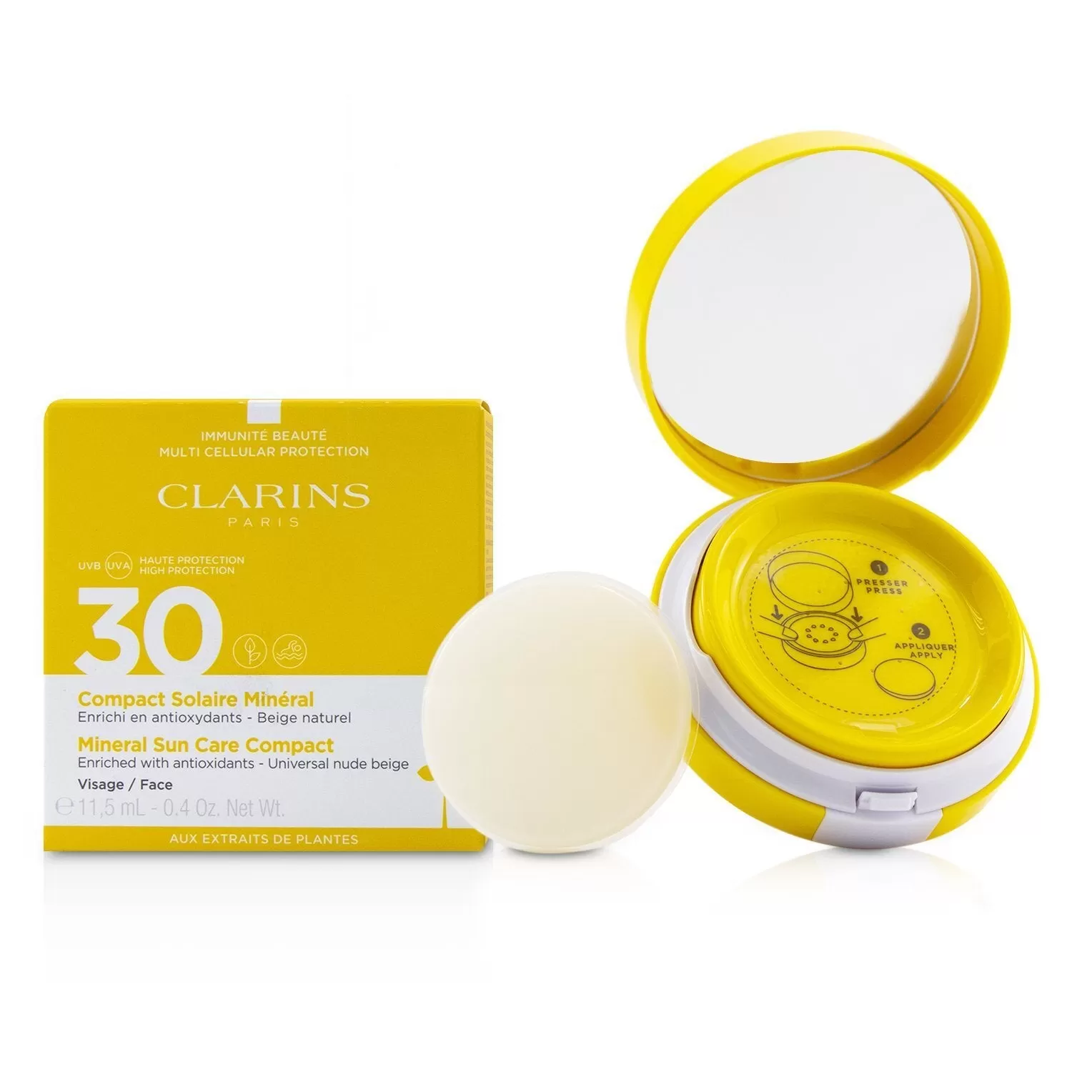 Clarins Mineral Sun Care Compact For Face SPF 30 - Universal Nude Beige 11.5ml/0.4oz - Image 2
