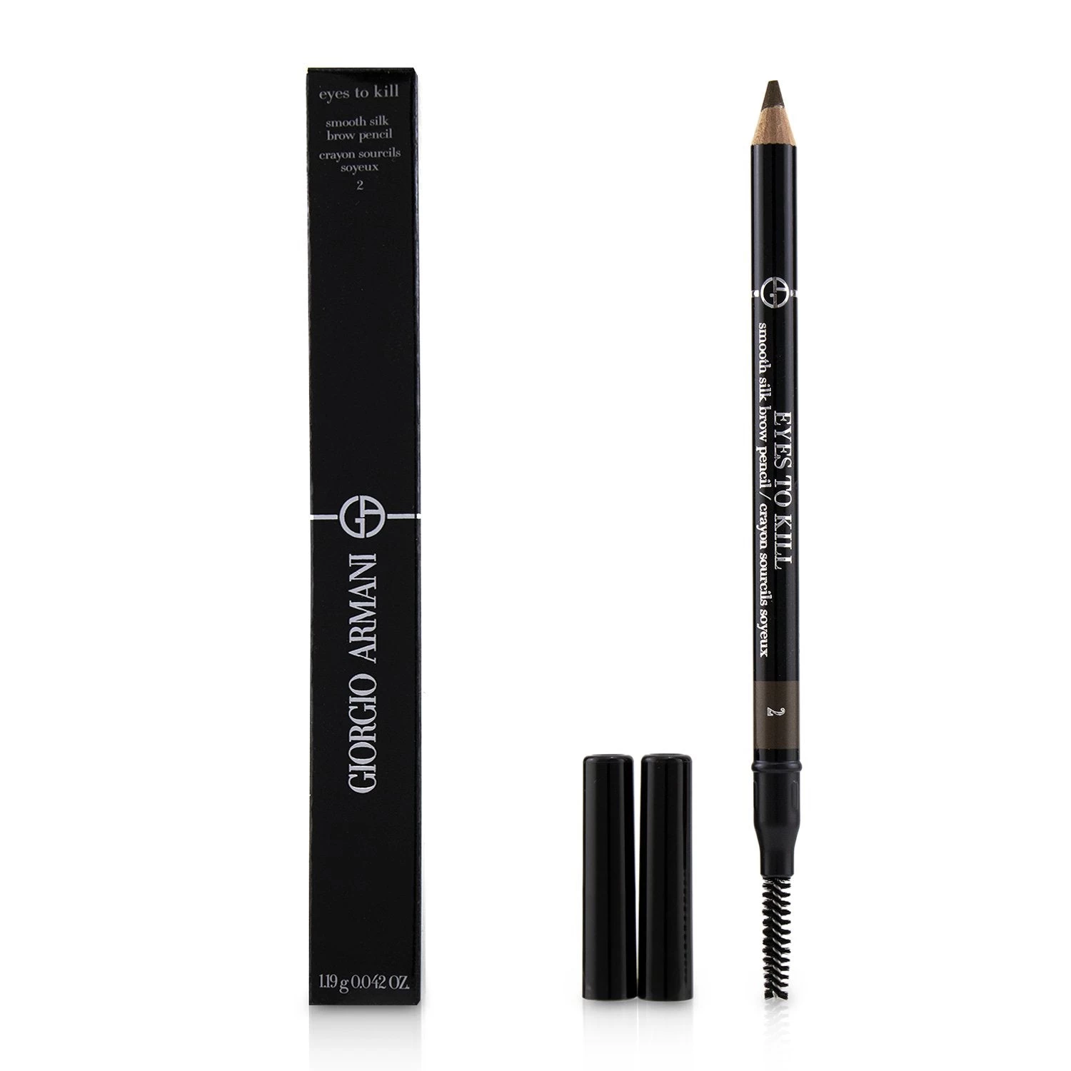 Giorgio Armani Eyes To Kill Smooth Silk Brow Pencil - # 3 Wenge Wood 1.19g/0.042oz - Image 3
