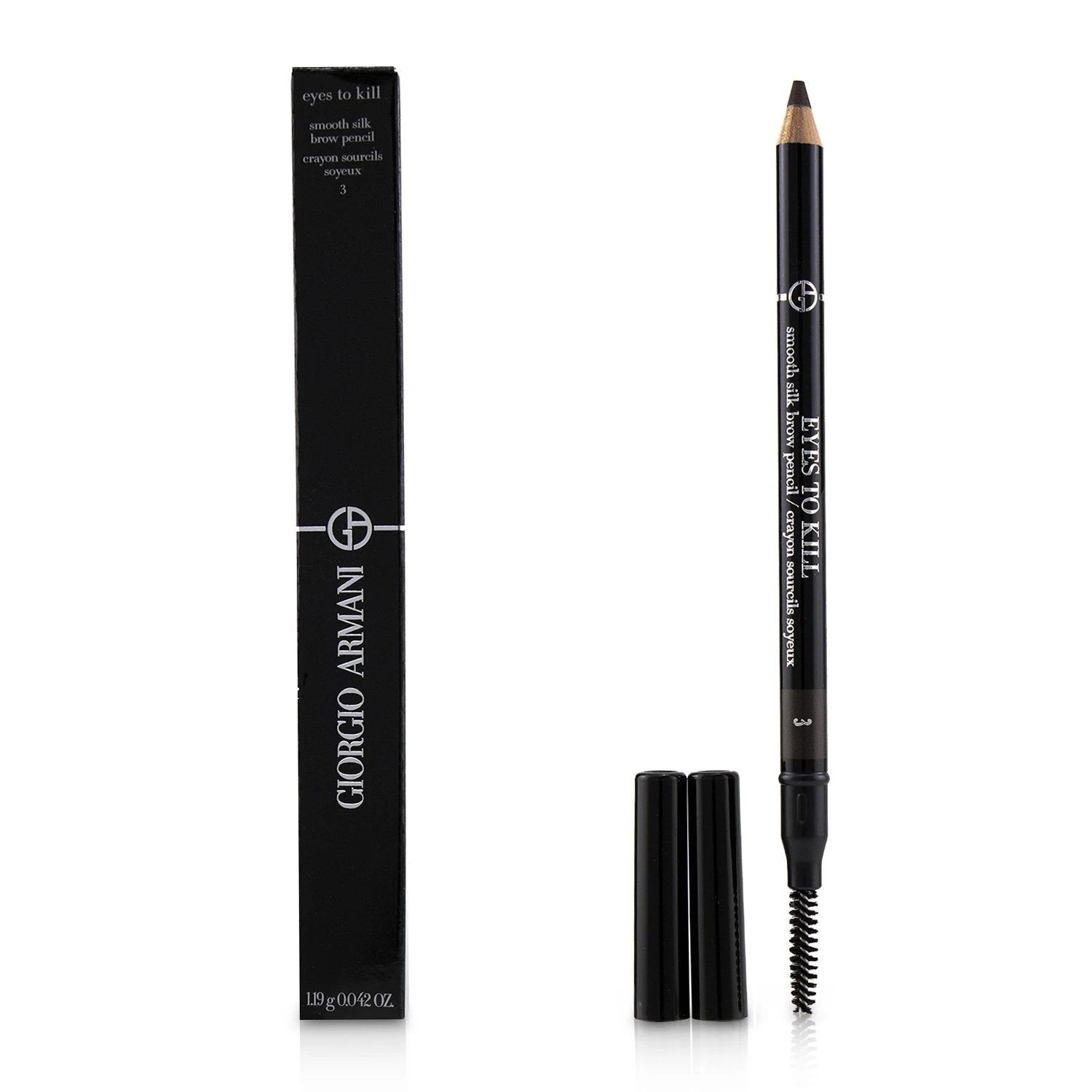 Giorgio Armani Eyes To Kill Smooth Silk Brow Pencil - # 3 Wenge Wood 1.19g/0.042oz - Image 5