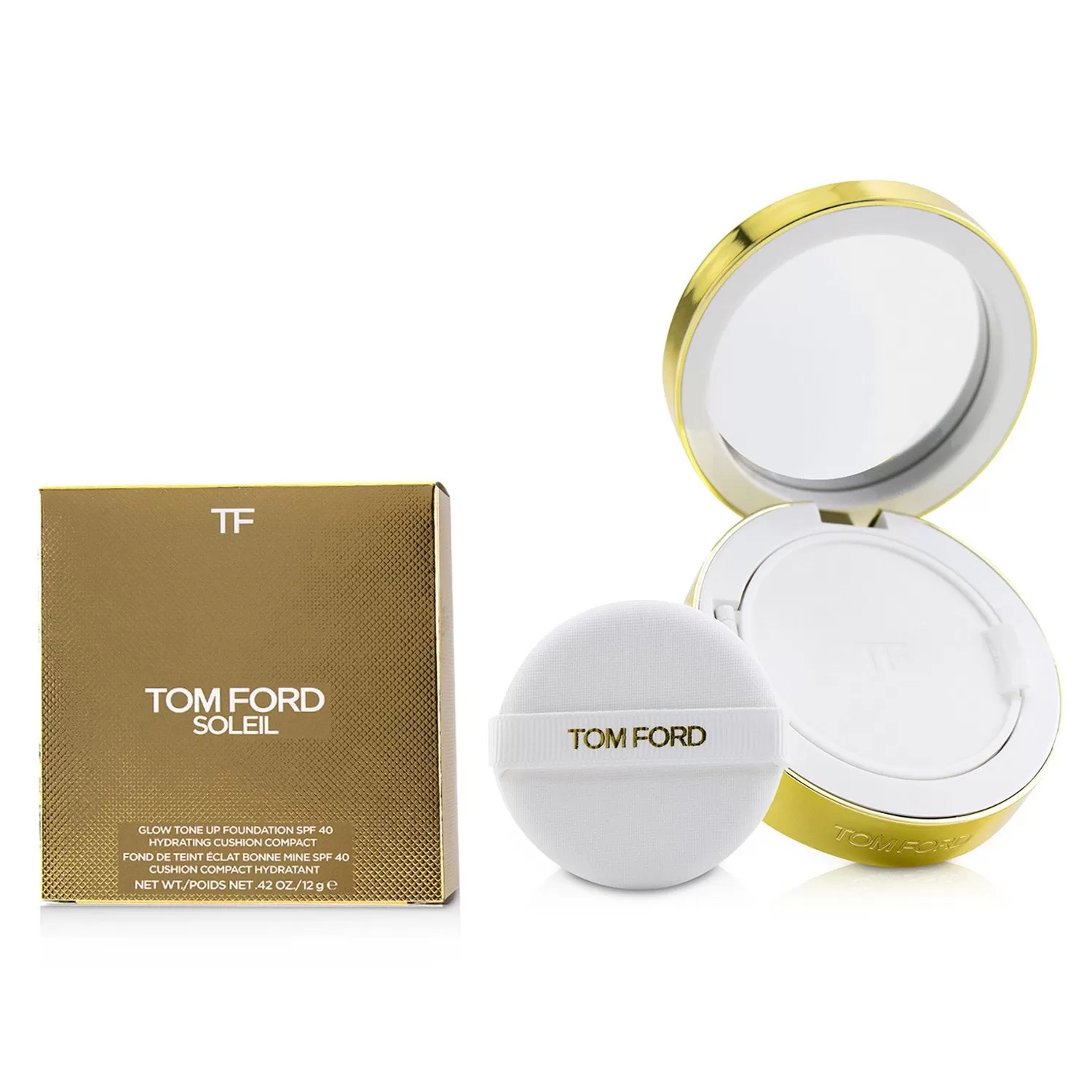 Tom Ford Soleil Glow Tone Up Hydrating Cushion Compact Foundation SPF40 - # 7.8 Warm Bronze 12g/0.42oz - Image 3