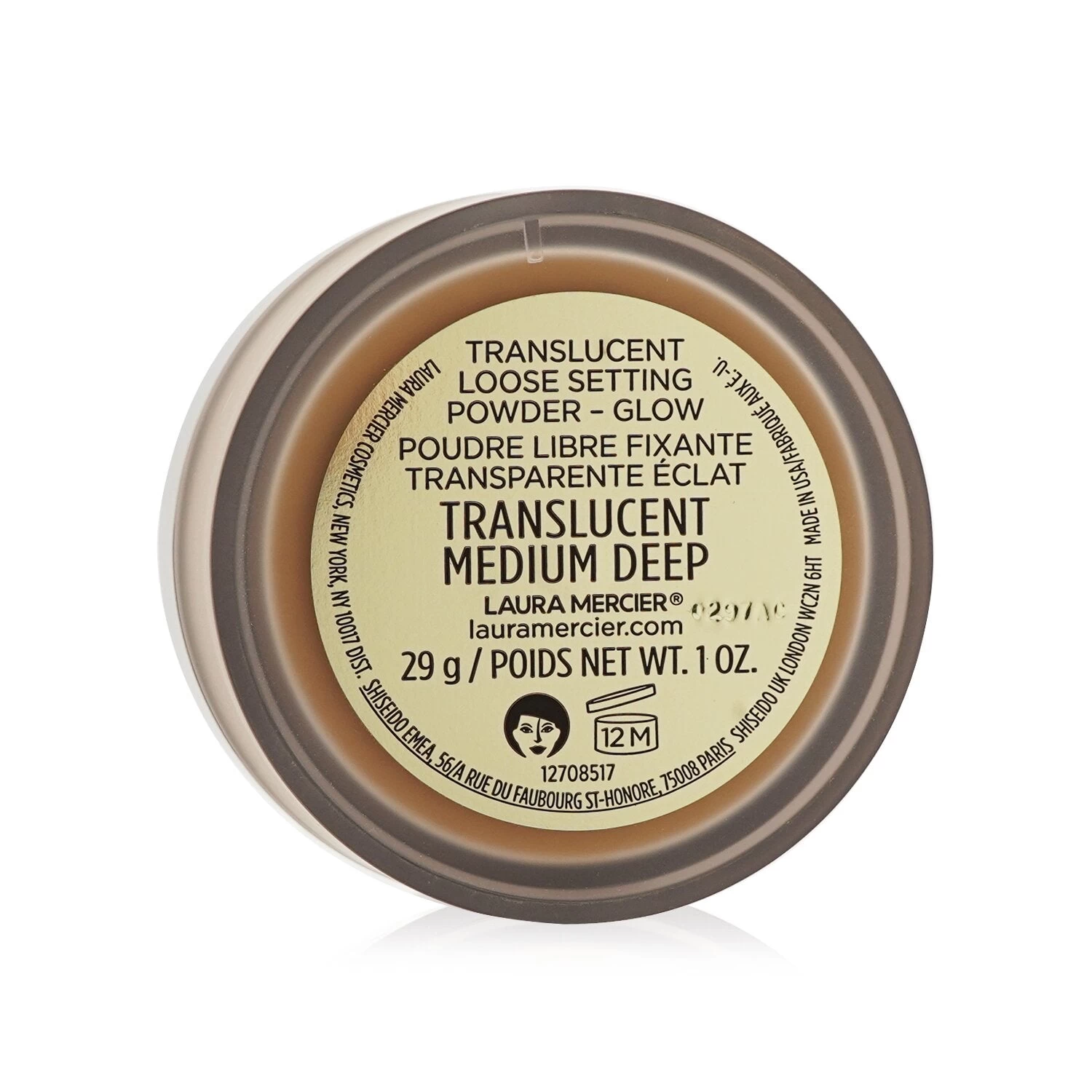 Laura Mercier Loose Setting Powder Glow - Translucent Medium Deep (Box Slightly Damaged) 29g/1oz - Image 3