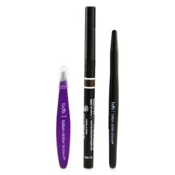 Billion Dollar Brows Jet Setter Kit (Mini Universal Brow Pencil + Mini Tweezer + Mini Spoolie Brush + Travel Bag) 3pcs+1bag