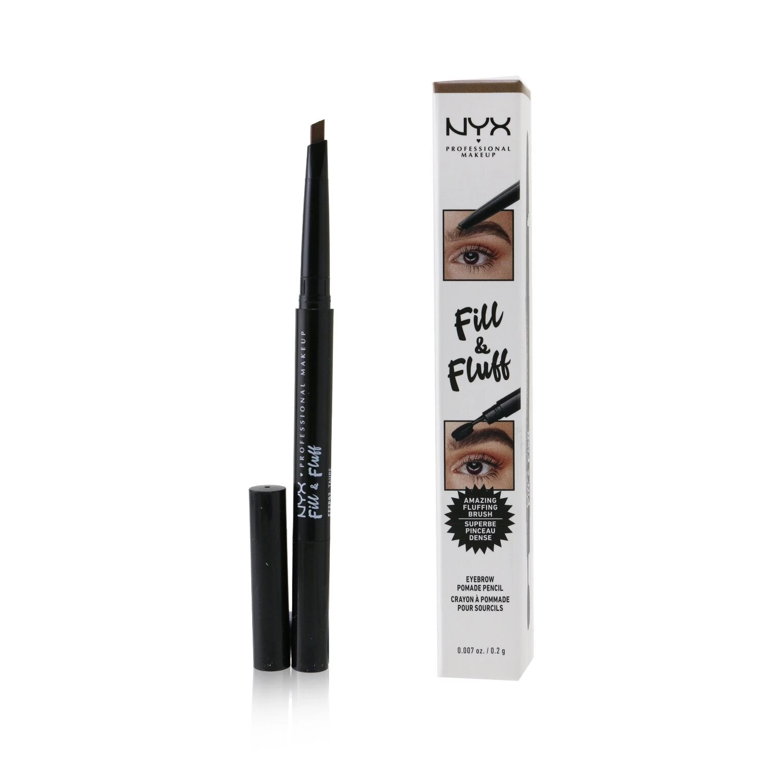 NYX Fill & Fluff Eyebrow Pomade Pencil - # Espresso 0.2g/0.007oz - Image 5