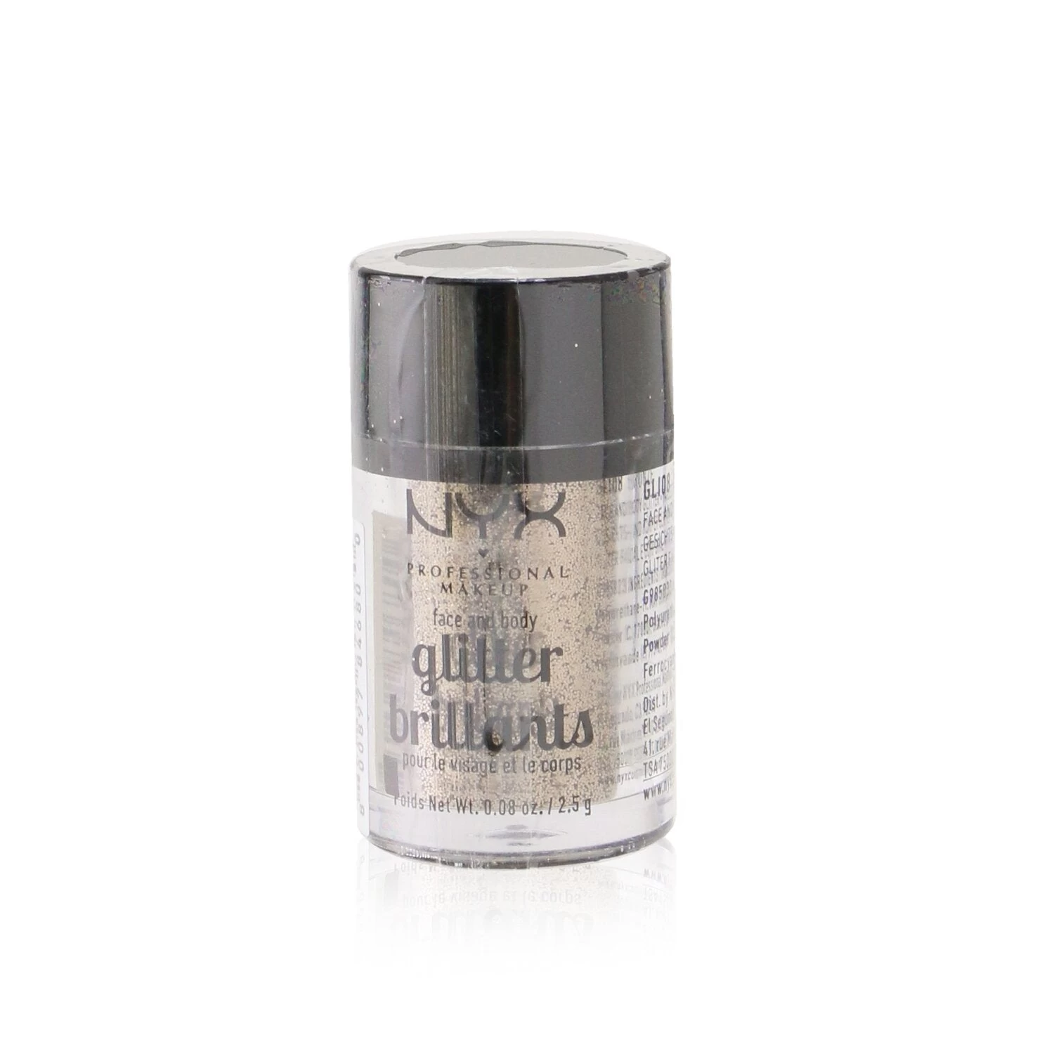 NYX Face & Body Glitter Brillants - # Silver 2.5g/0.08oz - Image 9