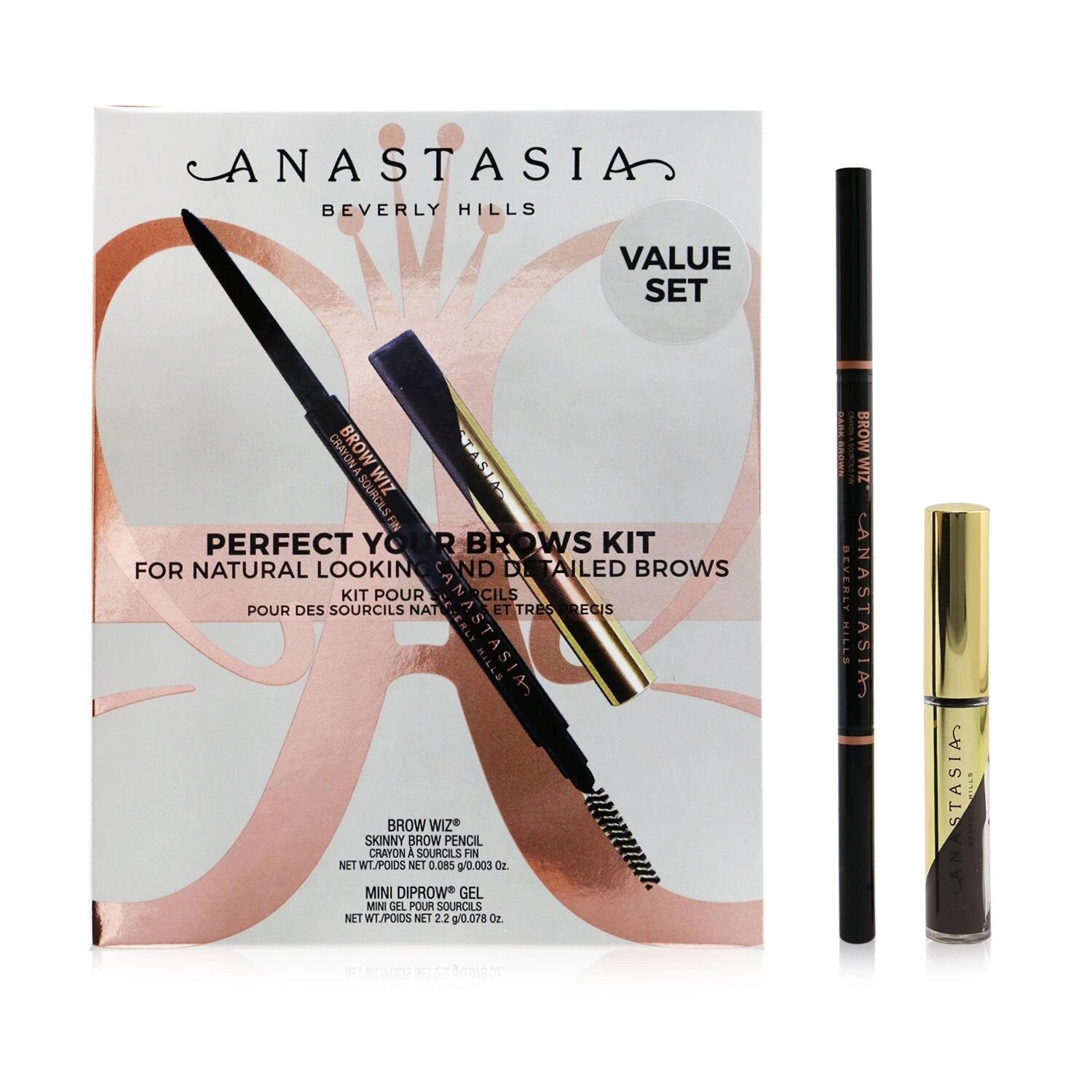 Anastasia Beverly Hills Perfect Your Brows Kit (Brow Wiz + Mini Dipbrow Gel) - # Medium Brown 2pcs - Image 8