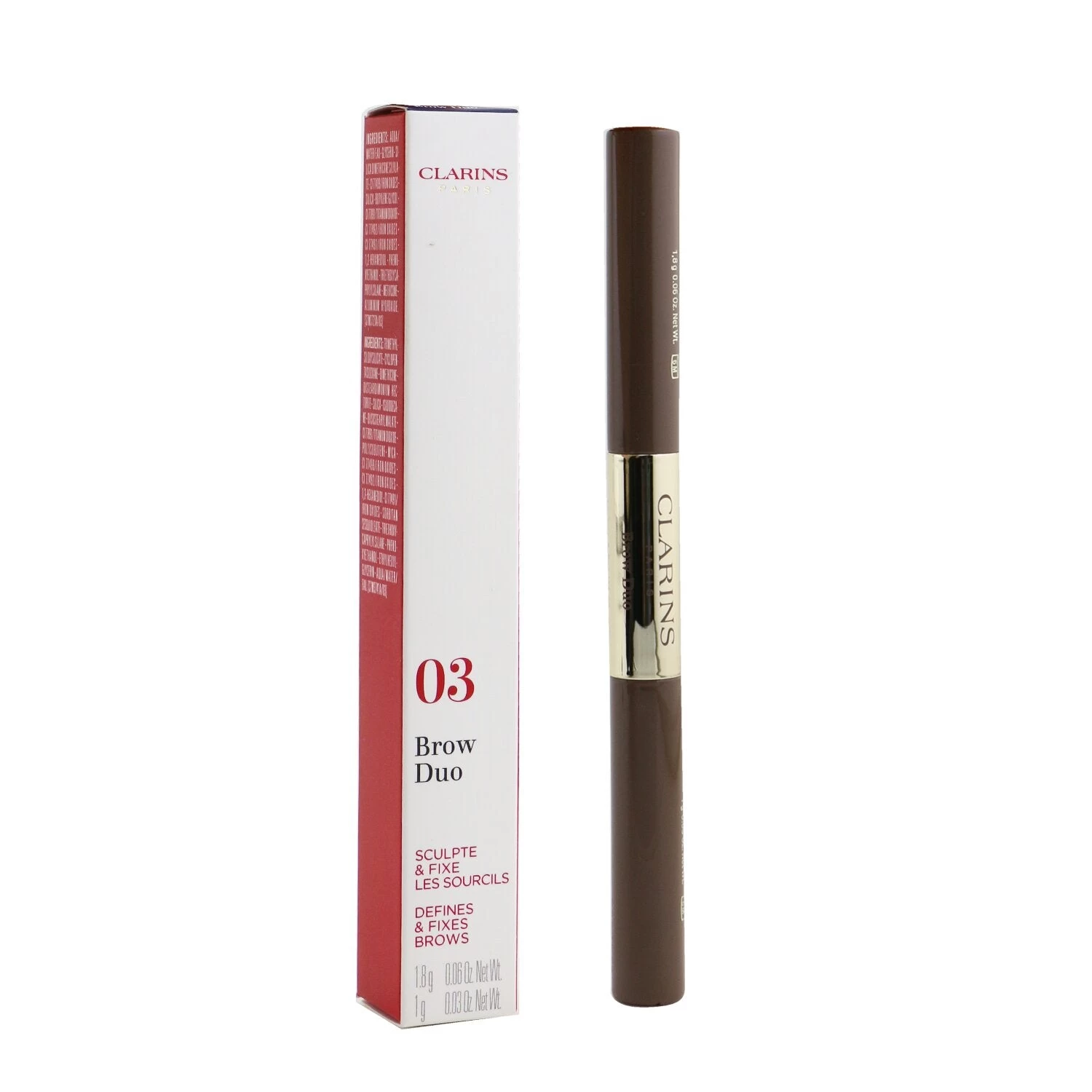 Clarins Brow Duo (1x Brow Pencil, 1x Tinted Mascara) - # 04 Medium Brown 2.8g/0.09oz - Image 9