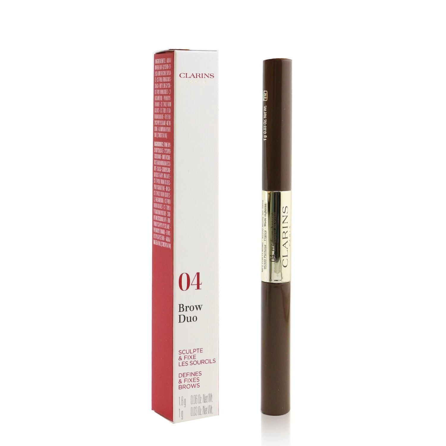 Clarins Brow Duo (1x Brow Pencil, 1x Tinted Mascara) - # 04 Medium Brown 2.8g/0.09oz - Image 11