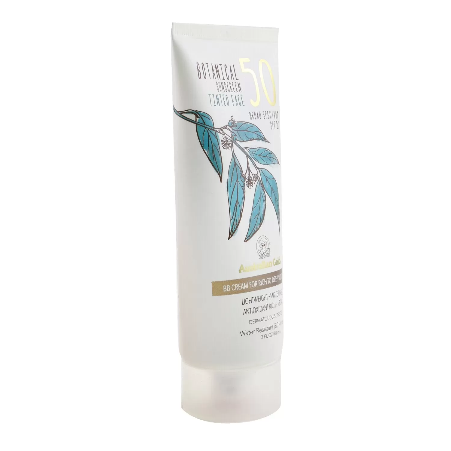 Australian Gold Botanical Sunscreen SPF 50 Tinted Face BB Cream - Rich To Deep 89ml/3oz - Image 2