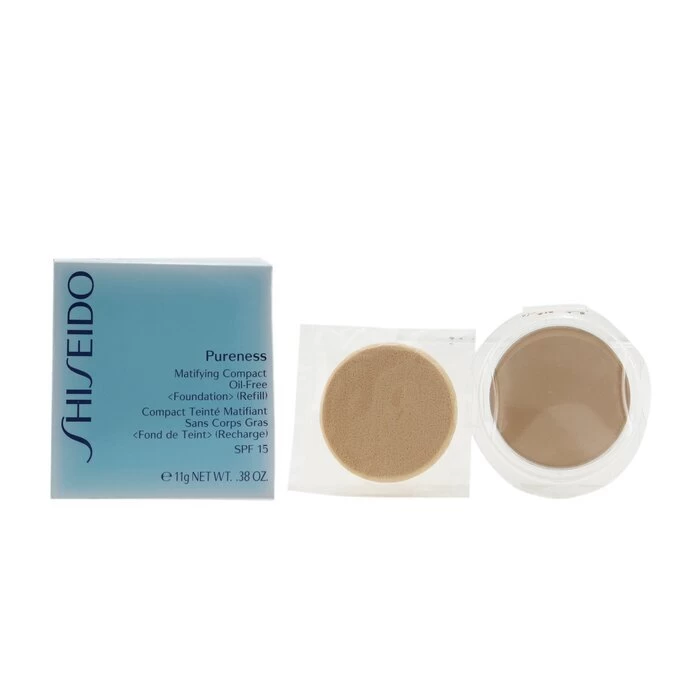 Shiseido Pureness Matifying Compact Oil Free SPF 15 Refill - 10 Light Ivory 11g/0.38oz - Image 2
