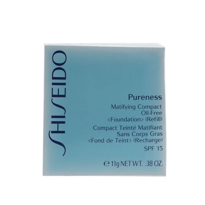 Shiseido Pureness Matifying Compact Oil Free SPF 15 Refill - 10 Light Ivory 11g/0.38oz - Image 3