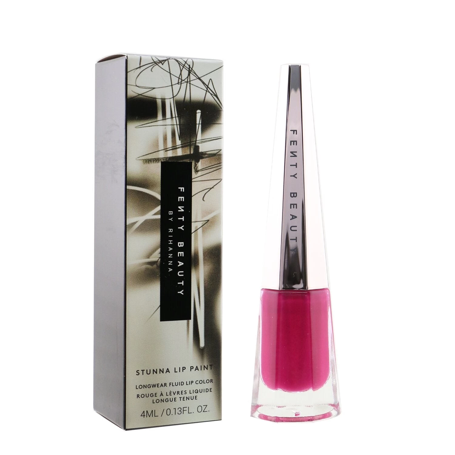 Fenty Beauty By Rihanna Stunna Lip Paint Longwear Fluid Lip Color - # Unattached (Bright Coral) 4ml/0.13oz - Image 17