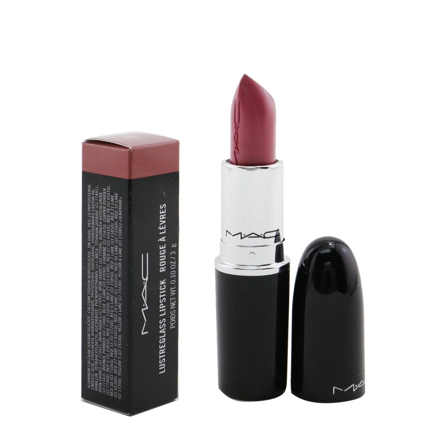 MAC Lustreglass Lipstick - # 550 Succumb To Plum (Deep Cool Purple) 3g/0.1oz - Image 14