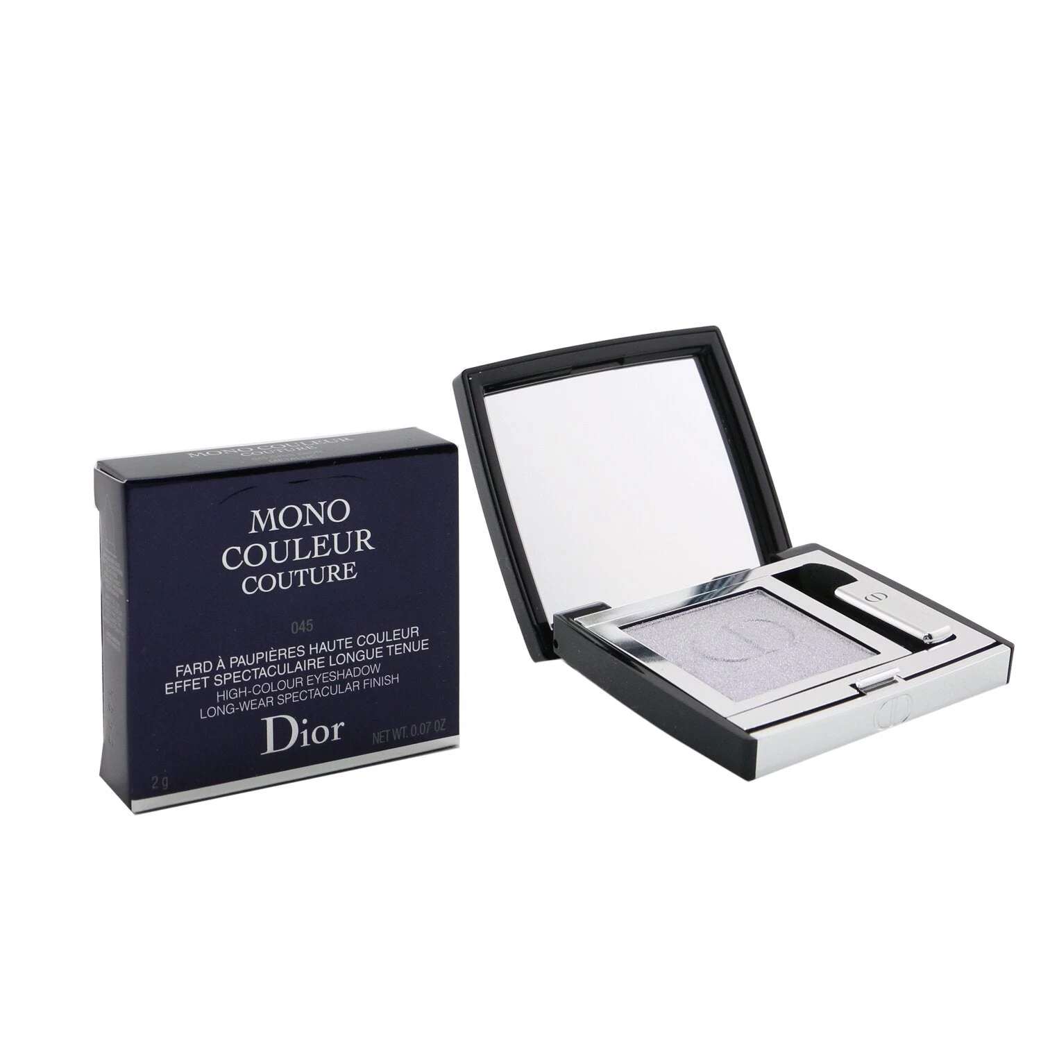 Christian Dior Mono Couleur Couture High Colour Eyeshadow - # 045 Gris Dior (Metallic) 2g/0.07oz - Image 2