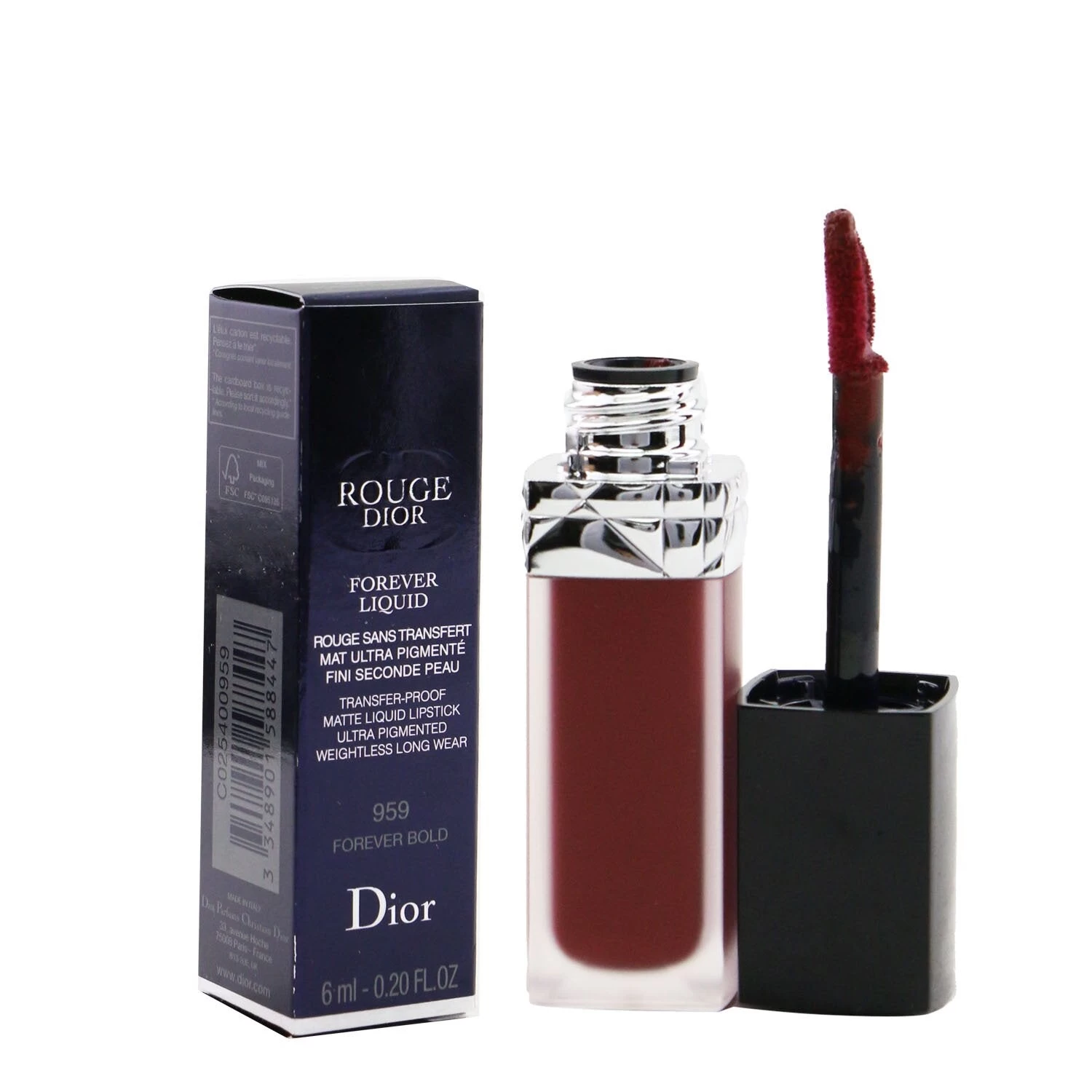 Christian Dior Rouge Dior Forever Matte Liquid Lipstick - # 959 Forever Bold 6ml/0.2oz - Image 2