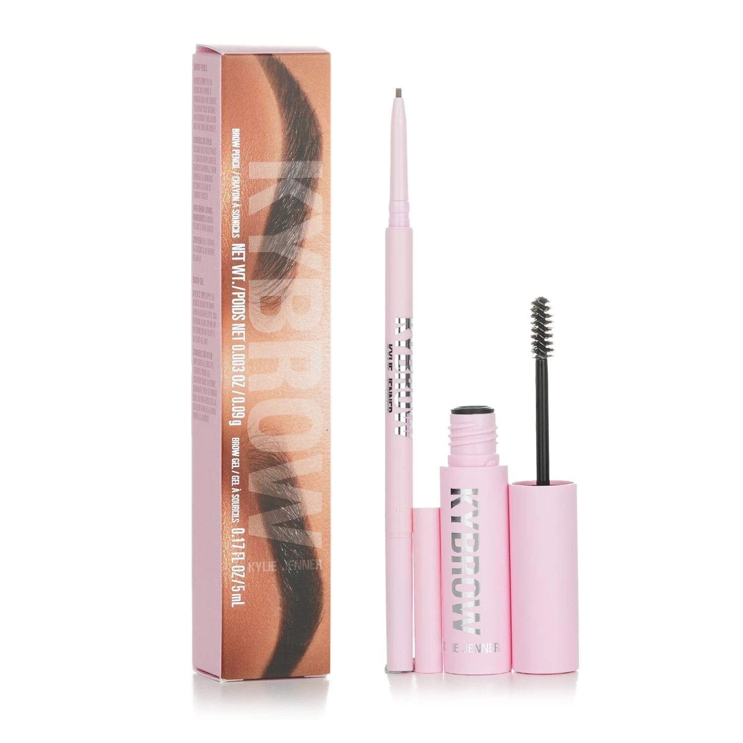 Kylie By Kylie Jenner KyBrow Kit: Brow Gel 5ml + Brow Pencil 0.09g - # 005 Deep Brown 2pcs - Image 2
