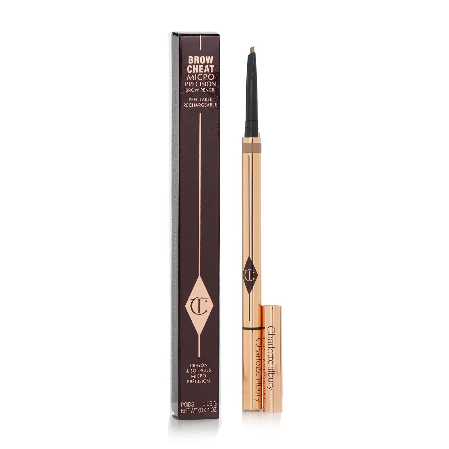 Charlotte Tilbury Brow Cheat Micro Precision Brow Pencil - # Soft Brown 0.05g/0.001oz - Image 5
