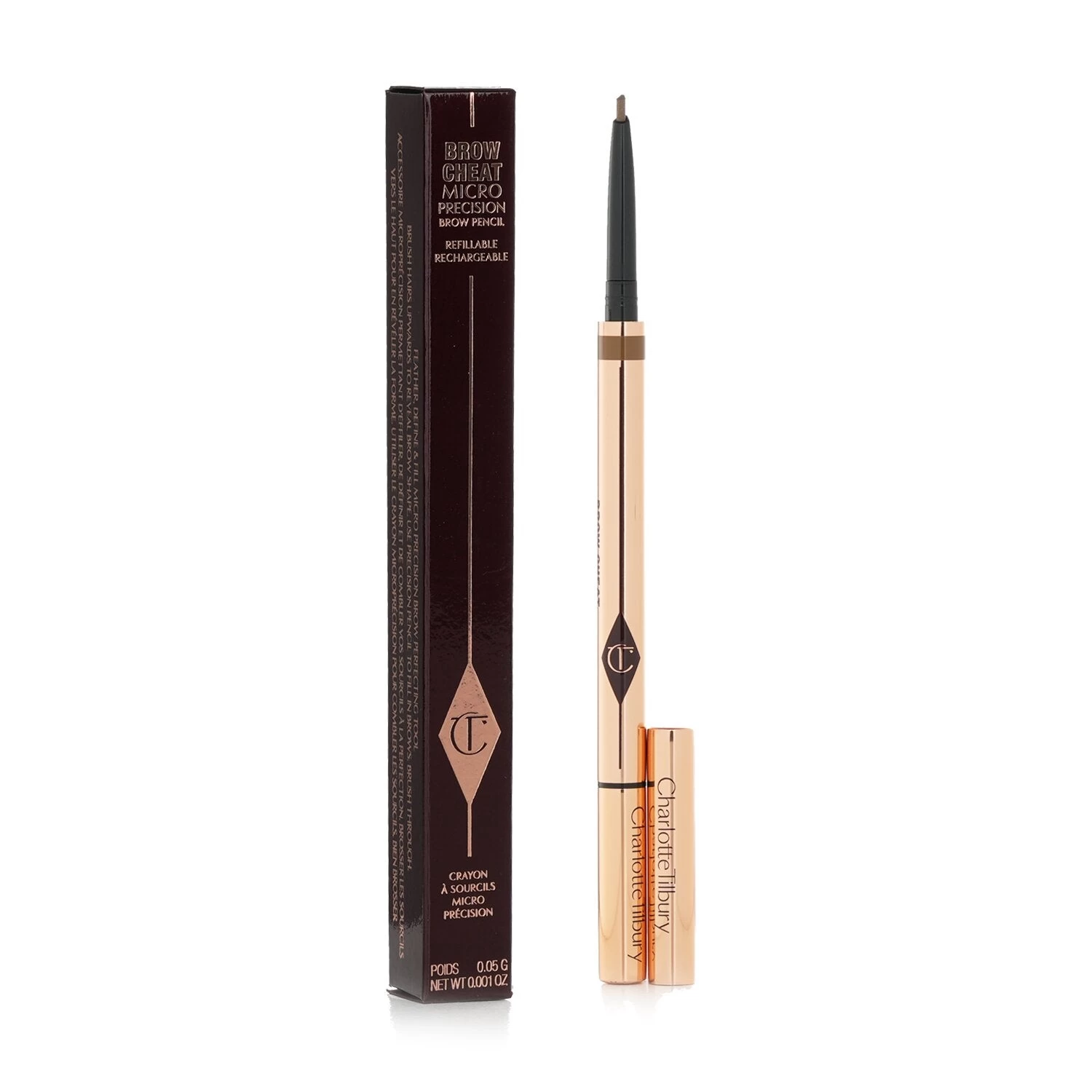 Charlotte Tilbury Brow Cheat Micro Precision Brow Pencil - # Soft Brown 0.05g/0.001oz - Image 2