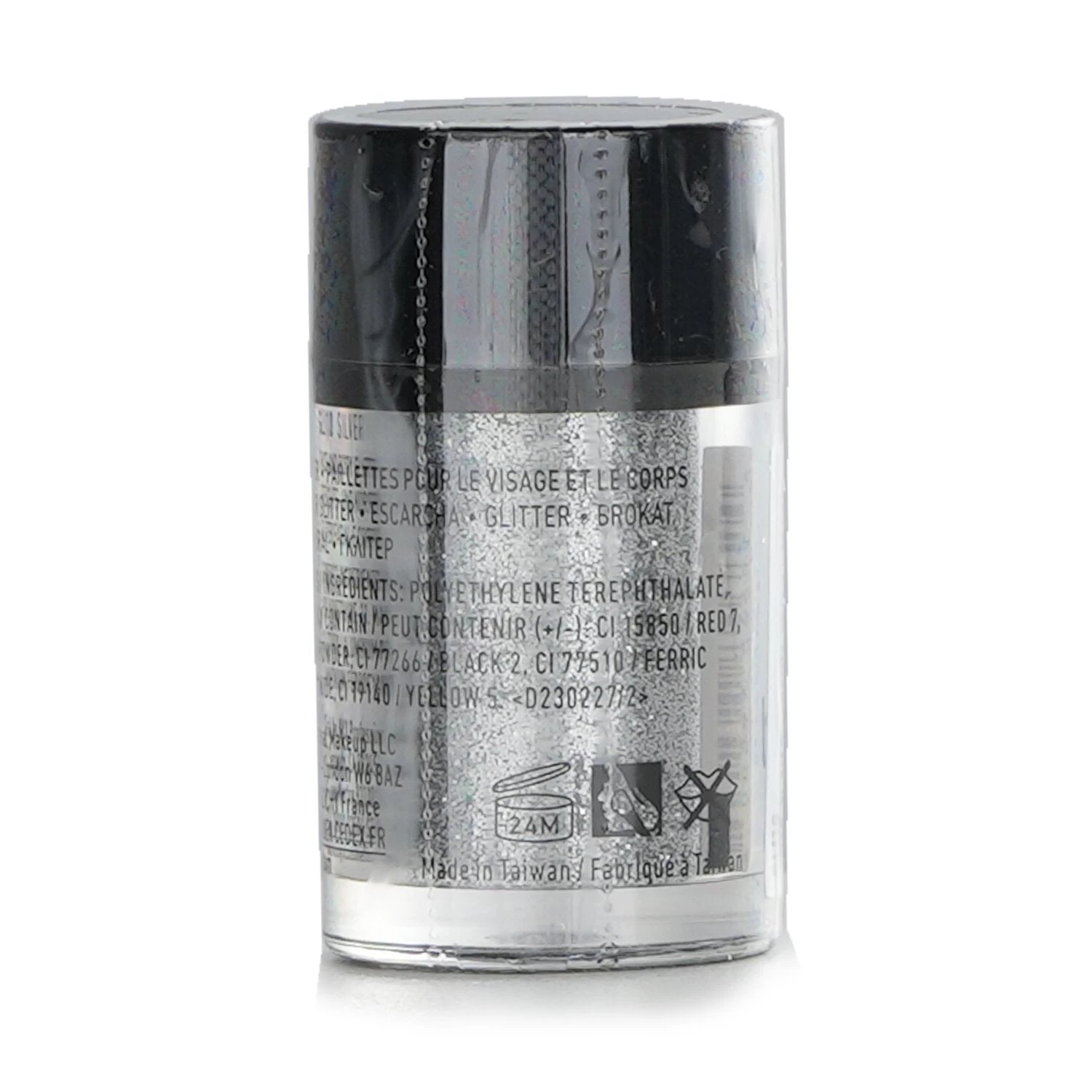 NYX Face & Body Glitter Brillants - # Silver 2.5g/0.08oz - Image 3