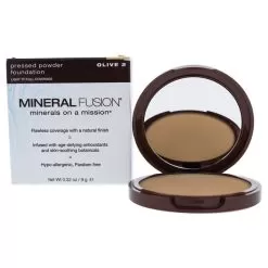 Mineral Fusion Pressed Powder Foundation - 02 Olive By Mineral Fusion For Women - 0.32 Oz Foundation