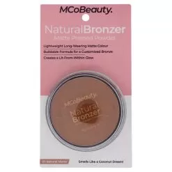 MCoBeauty Natural Bronzer Matte Pressed Powder - 01 Natural Matte By MCoBeauty For Women - 0.56 Oz Bronzer